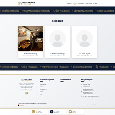 Avukat & Hukuk Web Sitesi Kur