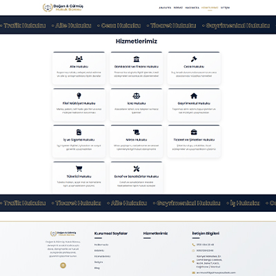 Avukat & Hukuk Web Sitesi Kur