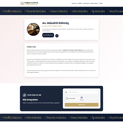 Avukat & Hukuk Web Sitesi Kur